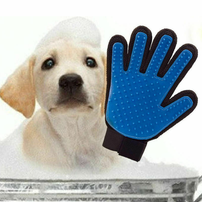 Deshedding Pet Dog Cat Grooming Glove Hair Fur Removal Brush Massage Tool